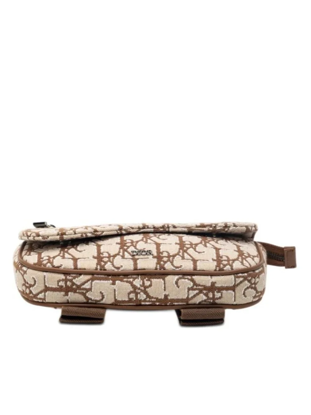 Dior Cactus Jack Travis Scott Saddle Arm Pouch Beige Brown Canvas Leather